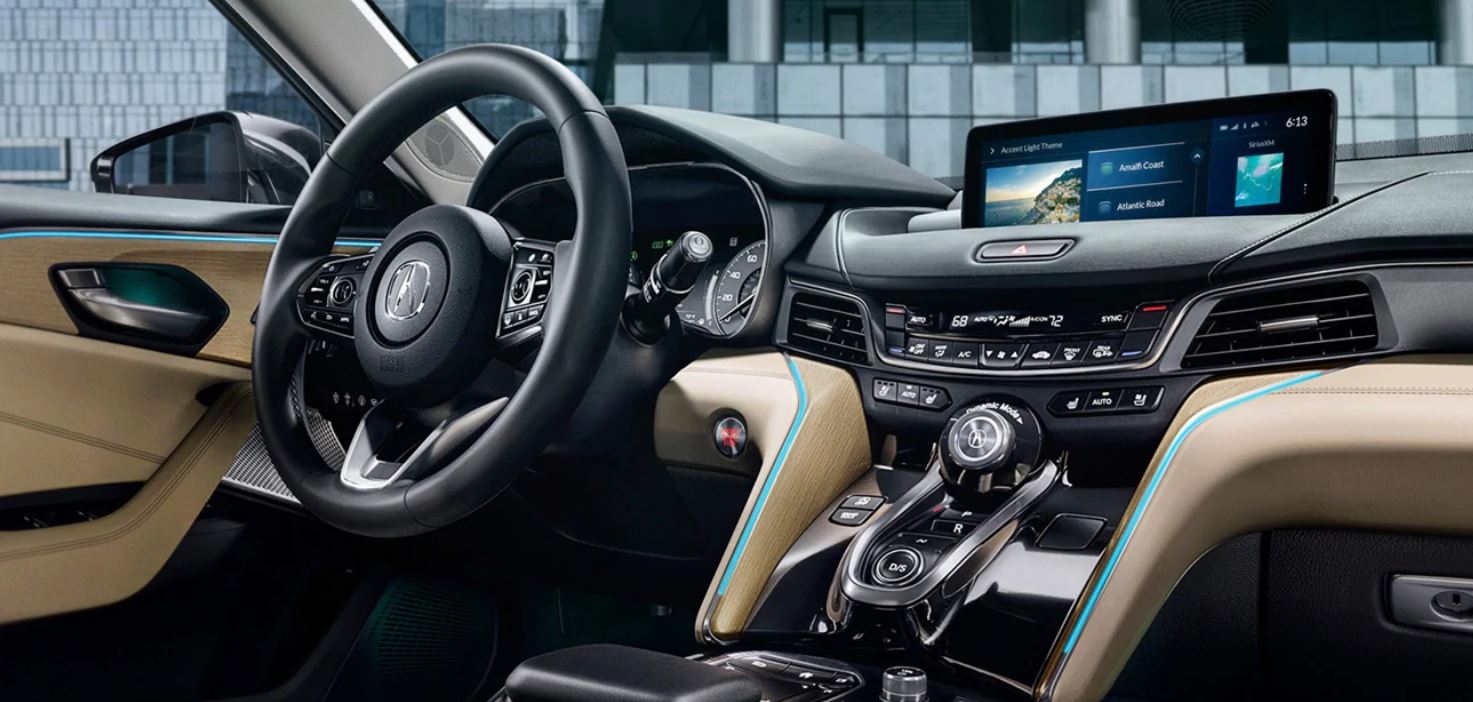 Interior of the 2021 TLX